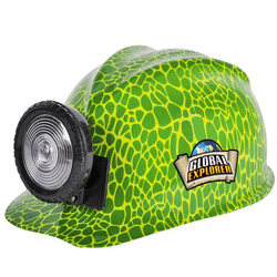 Green Snake Toy Miner's Helmet